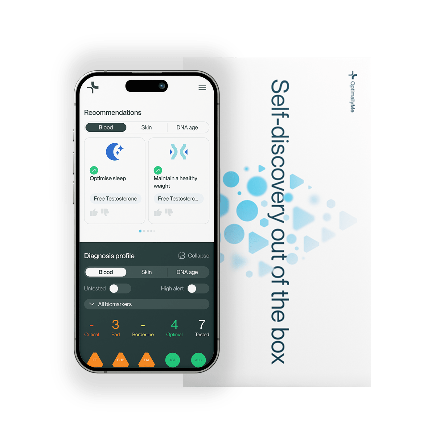 Male Hormone Test & Health Platform Test Kit OptimallyMe 